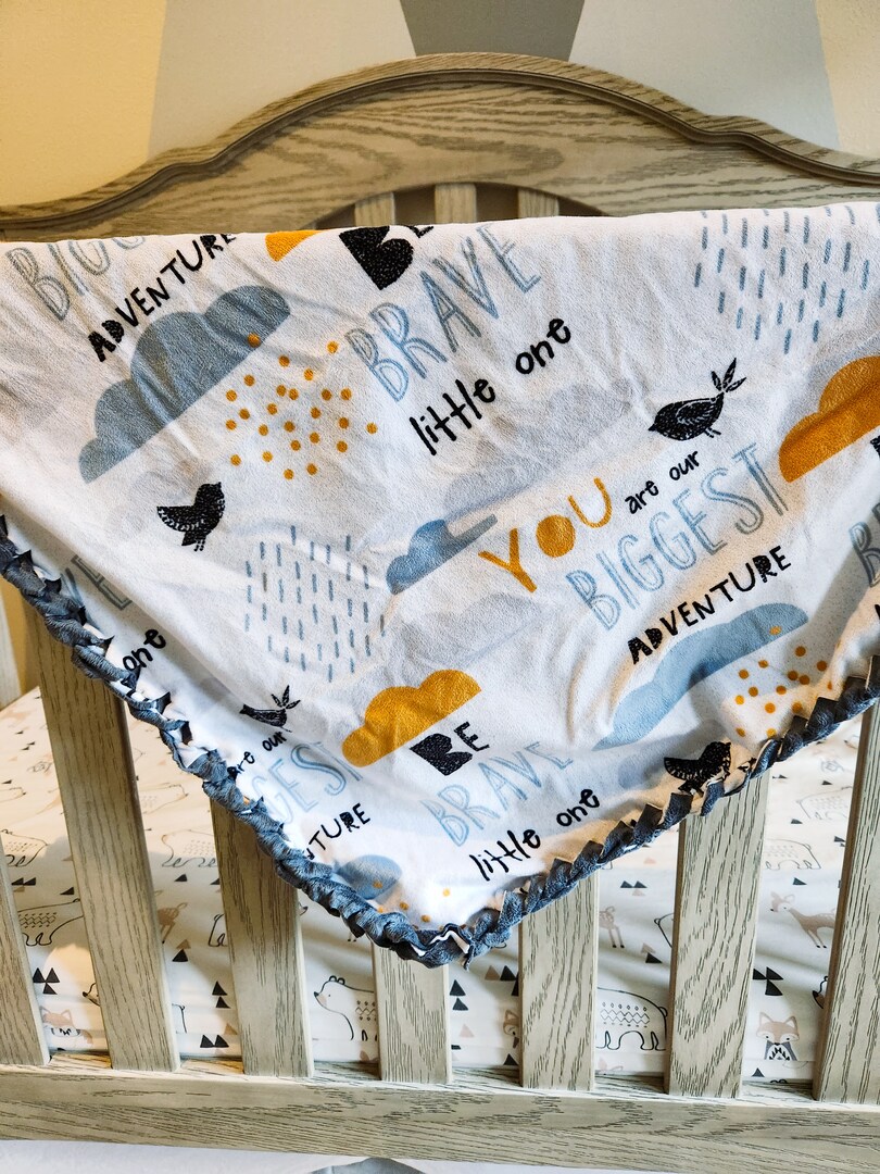 Minky Blanket for Babies and Toddlers Whale Baby Blanket READY TO